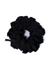 MIDNIGHT BLACK SATIN SCRUNCHIE