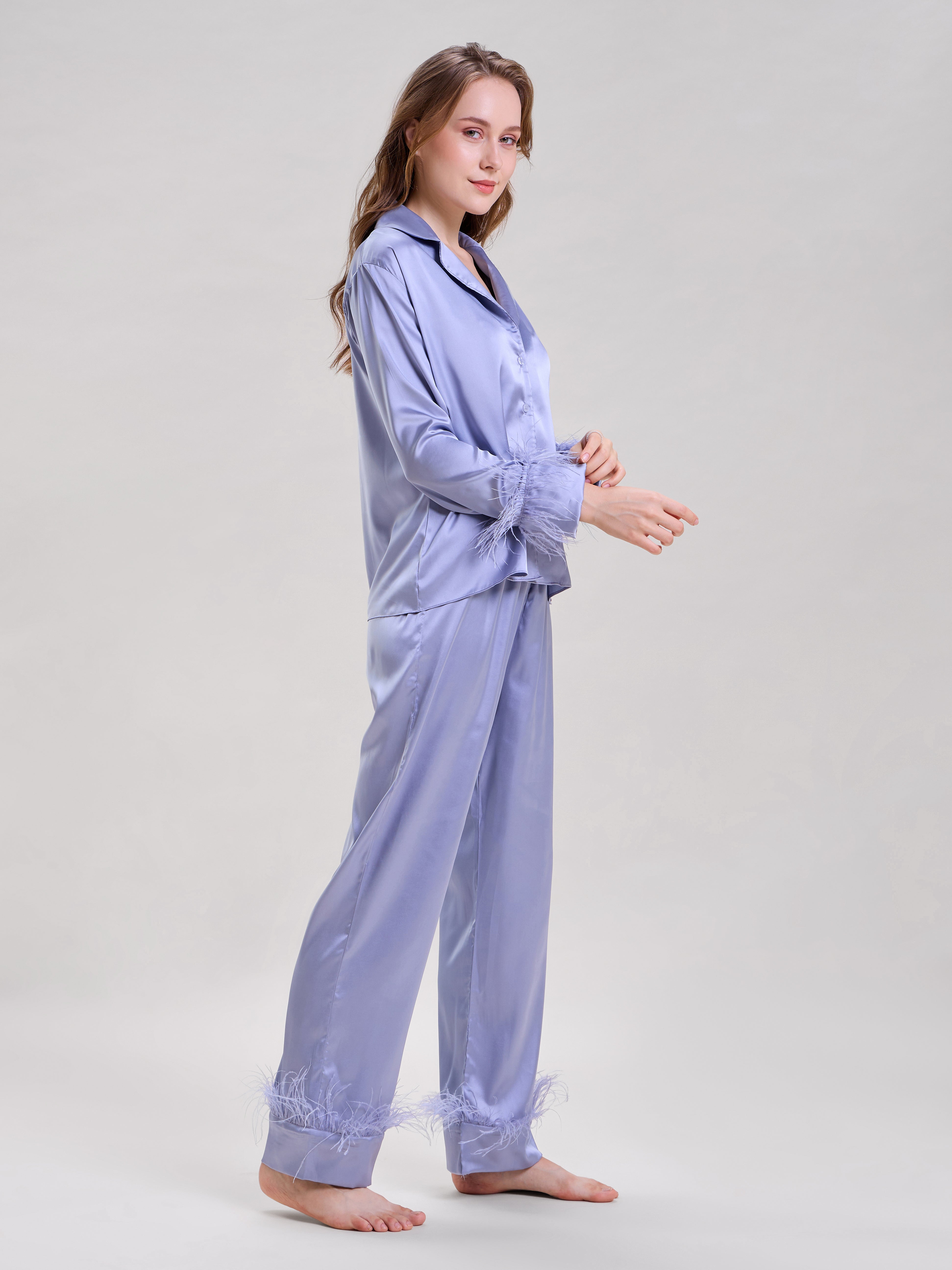 TIFFANY BLUE FEATHER NIGHTSUIT